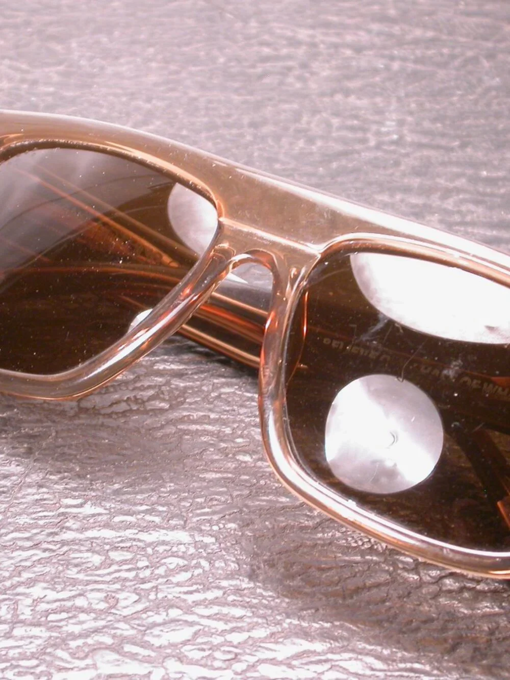 Authentic Colab Amber Clear Bold Sporty Sunglasses